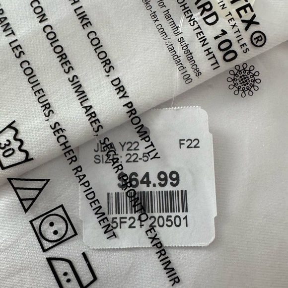 Calvin Klein white button-down long sleeve shirt  5XL - Picture 9 of 9